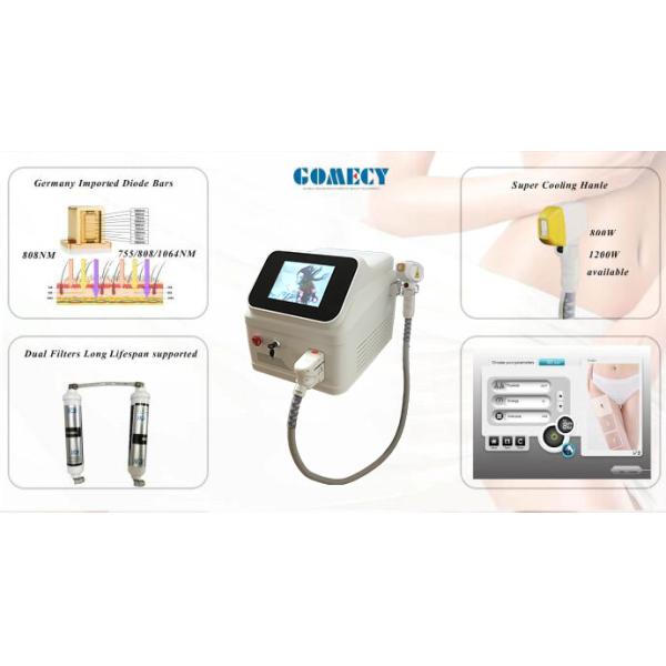 3 Wavelength Diode Laser Hair Removal Device With 10 Inches TFT Chromatic Screen