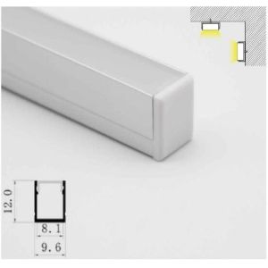 Anodized Finished LED Aluminum Profile Extrusion For Floor Cabinet Wall , Heat
