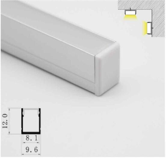 Anodized Finished LED Aluminum Profile Extrusion For Floor Cabinet Wall , Heat