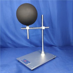 Dull black painted wooden sphere - IEC60335-2-23 Diameter Of 200mm