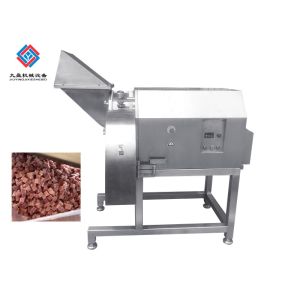 High Efficient Chicken Frozen Meat Dicer Machine Frequency Inverter Control