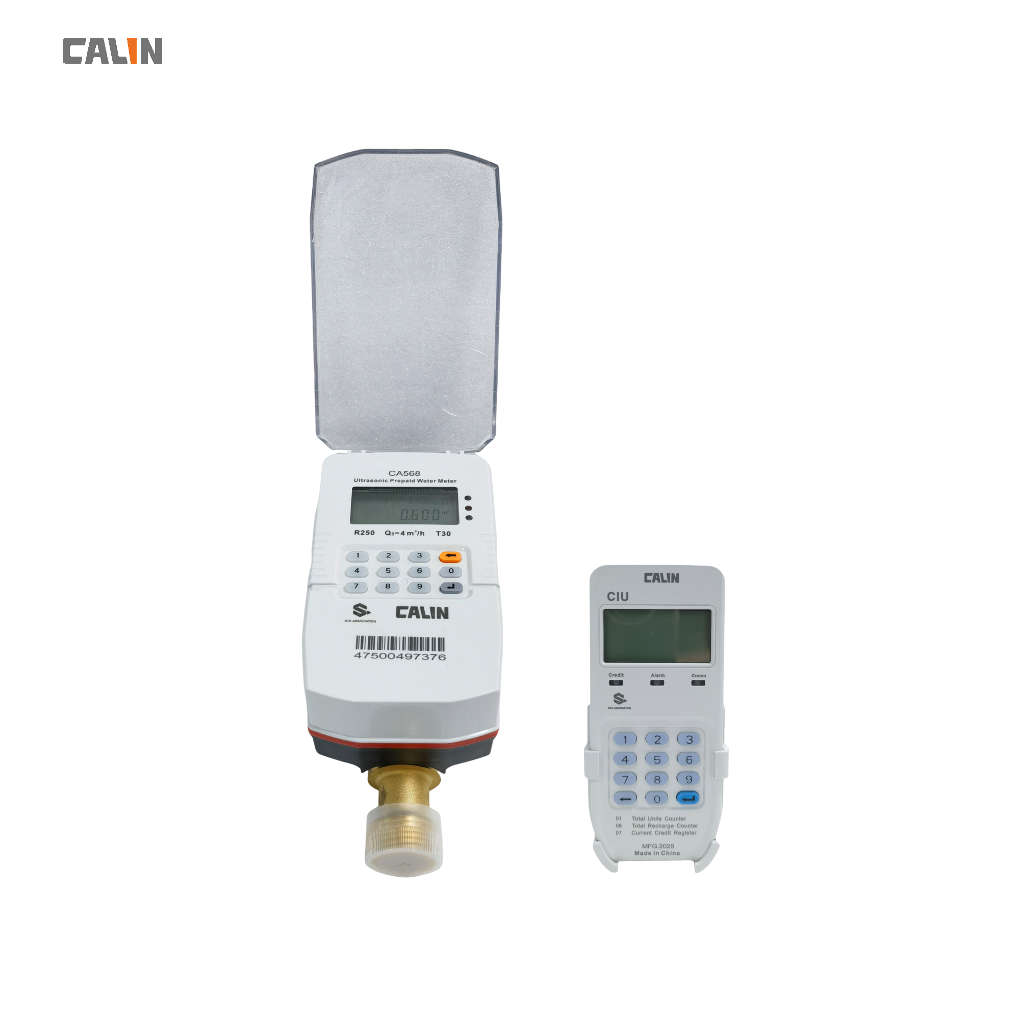 STS Split Keypad Water Prepaid Meters With RF Communication , Class B Accuracy