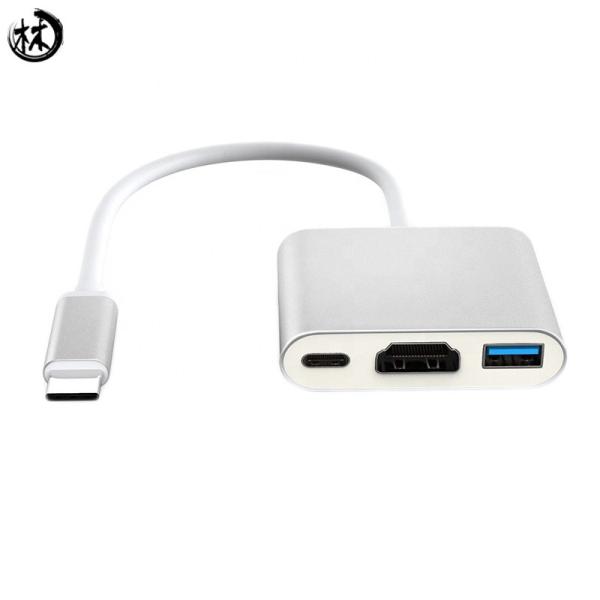 Quality Kico High Performance 3 in 1 Type-C USD 3.1 to HDTV 4K USD 3.0 Type C Female Port Cable Adapter Converter Hub Good Price wholesale