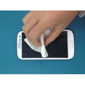 Disposable single packed customized screen wipes