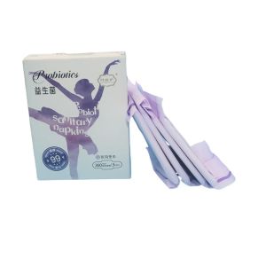 Breathable Film Super Absorbent Polymer SAP thin probiotic Sanitary Napkin