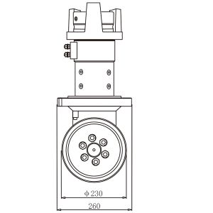 138MM Radius Excitation Motor Vertical Drive Wheel Unit