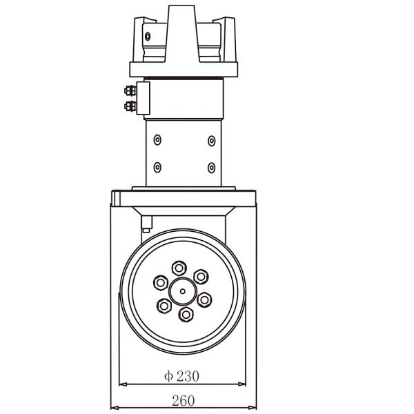 138MM Radius Excitation Motor Vertical Drive Wheel Unit