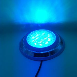 Swimming Pool Flat LED Lights 54W RGB + FB Colored Multicolor AC12V IP68