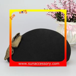 T5631185 Sun Accessory customized winner fashion 100% wool felt beret, women