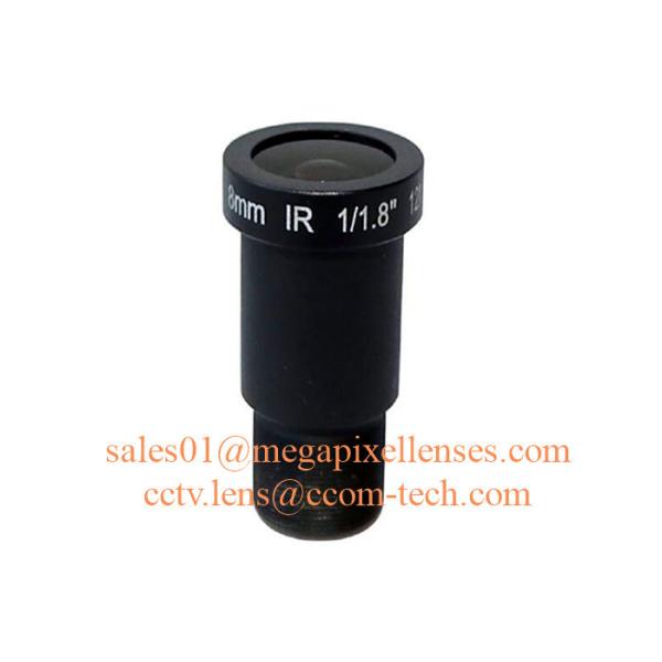 Quality 1/1.7" /1.8" 8.0mm F1.8 12Megapixel M12 mount MTV board lens, 4K lens for 1/1.7" 1/1.8" 1/2.5" 1/3" sensors wholesale