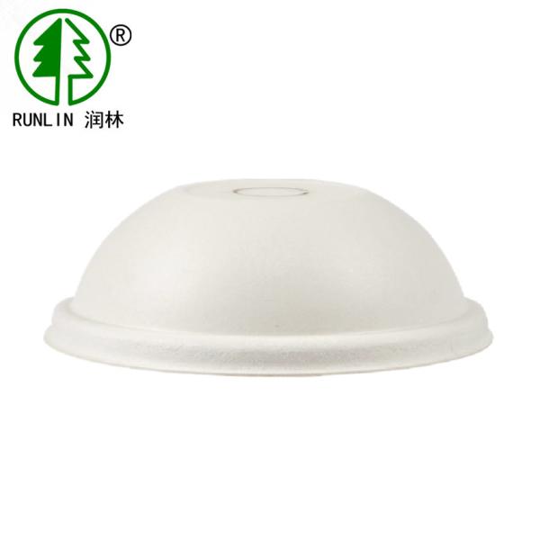 Environmentally Friendly Beverage Bagasse Cup Lids Disposable Paper Cup Cover