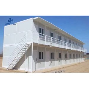 Folding Container House with 50/75mm EPS Sandwich Panel Wall and Steel Chasis