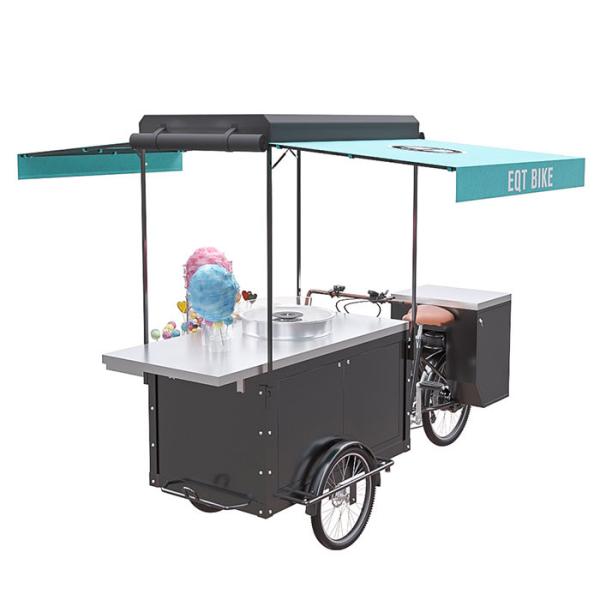 Quality Electric Trike Food Cart Long Using Life With 300KG Load Capacity wholesale