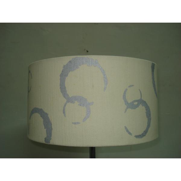 Quality Faux Linen Bubbles Digital Print Lampshades 3 Gimbal Easy Fit wholesale