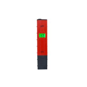 Red Electronic Portable Ph Meter Lightweight With Plastic Materials