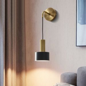 Wall lamp bedroom bedside lamp wall lamp Nordic simple indoor wall lamp(WH-OR