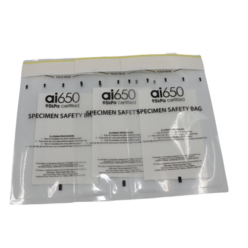 Quality Custom Print Labs And Hospitals 95kPa Specimen Bag With Document Pocket wholesale