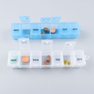 Mini Portable Plastic Pill Organizer Pill Box For Daily And Travel Use