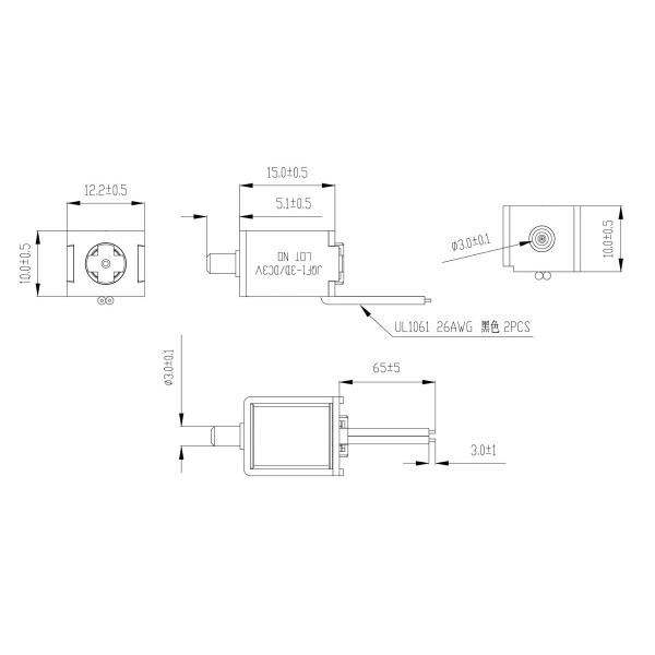 Electric Dc 3V 2 Ways 2 Positions Solenoid Valve