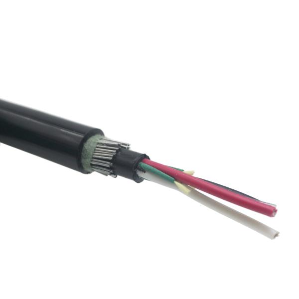 Quality 24 Fibers Hybrid Optic-electric Stranded Loose Tube Composite Cable GDTS For Duct And Aerial Installation wholesale