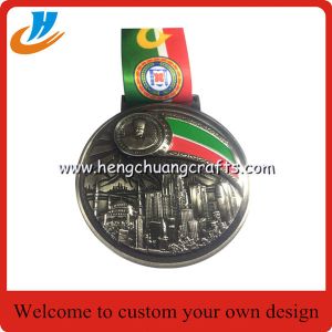 China 3D metal medal  medal awards for souvenir  Custom zinc alloy medal with your own design on sale