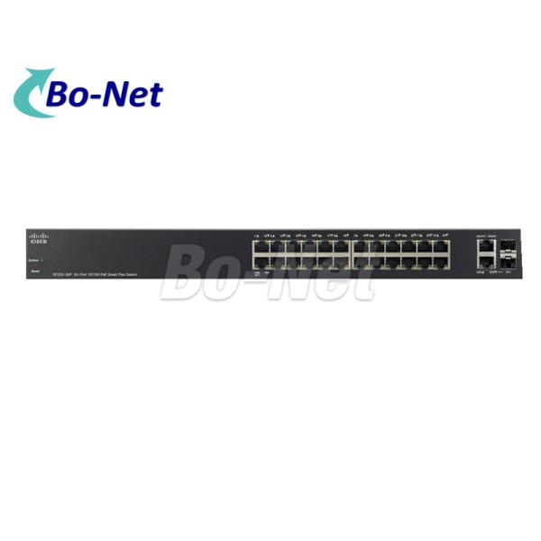 New Cisco SF220-24P-K9-CN 24 ports 10/100 PoE Smart Plus Switch Small business network switch