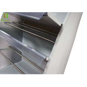 Printed Countertop Point Of Sale Display Stand 5 Ladders With Plastic Clips Iron