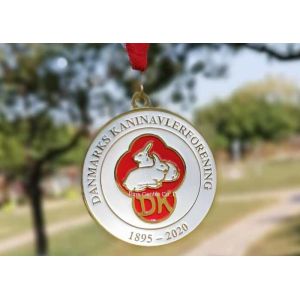 Custom Iron Stamped Running Ward Enamel Medal