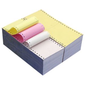 China 100% Virgin Wood Pulp A Grade Smooth 5 Plys NCR Paper For Commercial Bill on sale