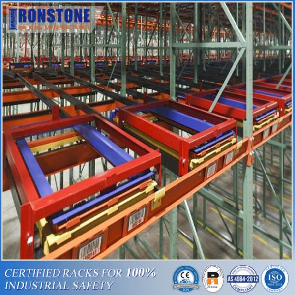 LIFO Live Storage Push Back Pallet Racking With Versatility and High Compatibili
