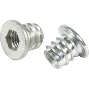White Customize M8 Hex Insert Nut , M10 Insert Nuts Type D For Wood Furniture