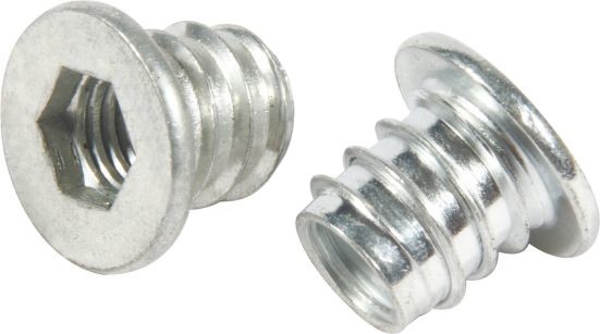 Quality White Customize M8 Hex Insert Nut , M10 Insert Nuts Type D For Wood Furniture wholesale