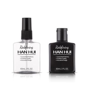 Custom Square Travel Size 60ml Plastic Bottle For Hand Sanitizer Liquid Soap