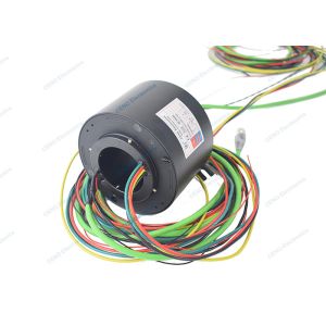 Cheap Ethernet Signal Slip Ring with Profi-net RS232 &amp; Through Bore For Power system for sale