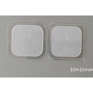 China QS-TECH 40 x40mm electrodes adhesive gel sheet for Low and medium frequency therapeutic apparatus on sale