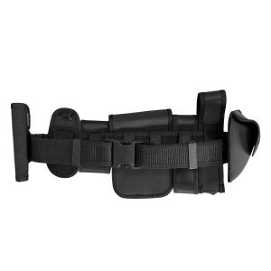 Multifunctional Training Belt Hardware Buckle Flashlight Molle Belt Pouch Olive