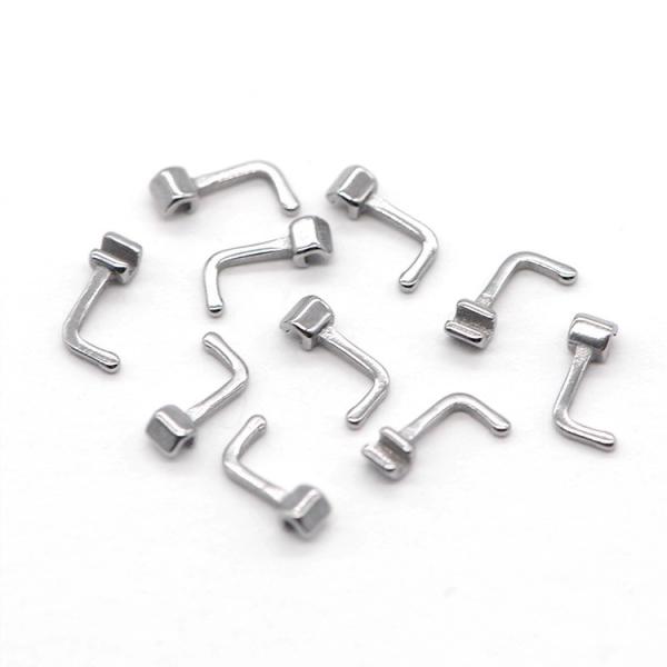 Quality Class II Stainless Steel Dental Orthodontic Crimpable Hook 90 Degree Archwire Attachment with Crimping Feature wholesale