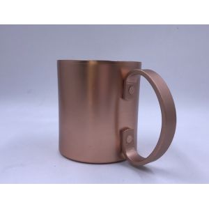 Classical Anodizing 1.0mm Metal Houseware 400ML Aluminum Beer Mugs
