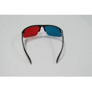 Anaglyph Plastic Red Cyan 3D Glasses , Reusable Polarized Glasses