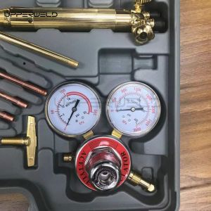 Portable Oxygen Acetylene Gas Cutting Torch and Welding Kit for Medium Duty