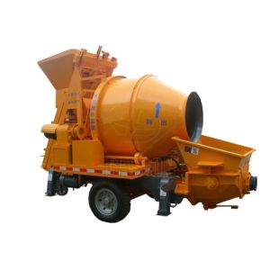 Trailer Mounted Concrete Mixer Pump Portable Cement Mini Concrete Pump Machine