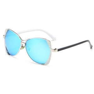 Retro Engraving 143MM Metal Frame Custom Polarized Sunglasses UV400