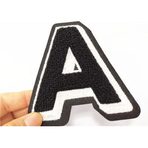 Cheap Chenille Felt Letterman Patches Alphabet Patches For Jackets 2.75&quot; Tall for sale