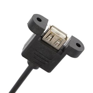 Customization Screw Locking Stud 1M 2M Panel Mount Female USB A male to Dupont