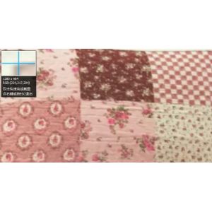 Burgundy Color Home Bed Quilts Modern Technics With Matched Printed 240x260cm