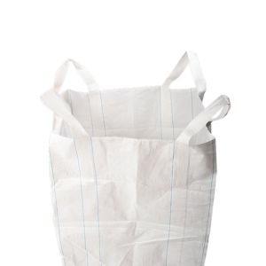 Cheap UN Big Bag FIBC Bulk Bag with Duffle Top Filling Spout Double Chain Stitching and White Color for Secure Bulk Transport for sale