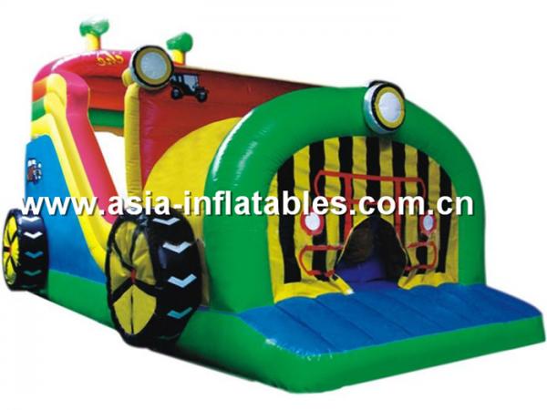 Quality Oem Outdoor Inflatable Tractor Slide For Children Party Amusement wholesale