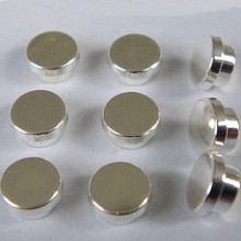 Silver Electrical Contacts Solid Round Head Rivets With Low Resistance