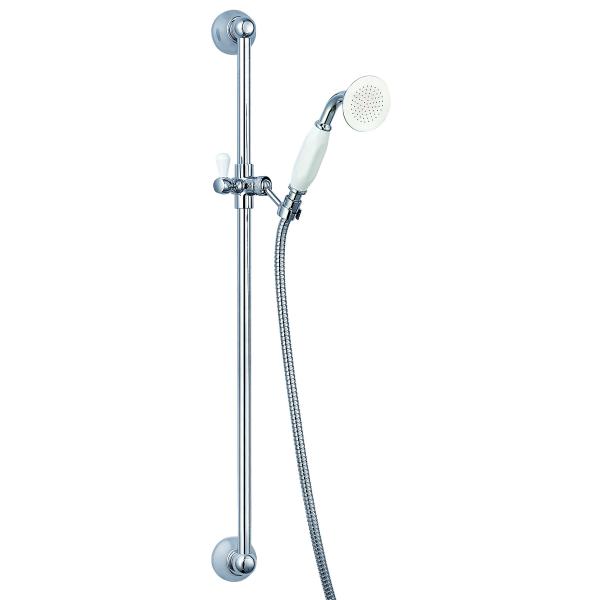 Quality Wall Mounted Shower Slide Rail Kit Brass Adjustable Bath Shower Riser Kit wholesale