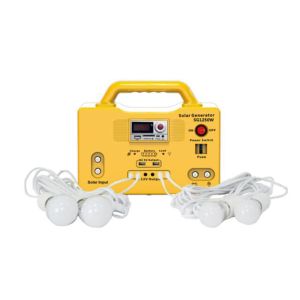 10W Home Portable Solar Lighting System With LED Bulb